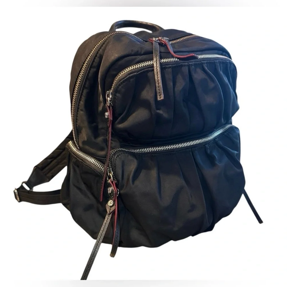 MZ Wallace Madelyn Black Nylon Backpack